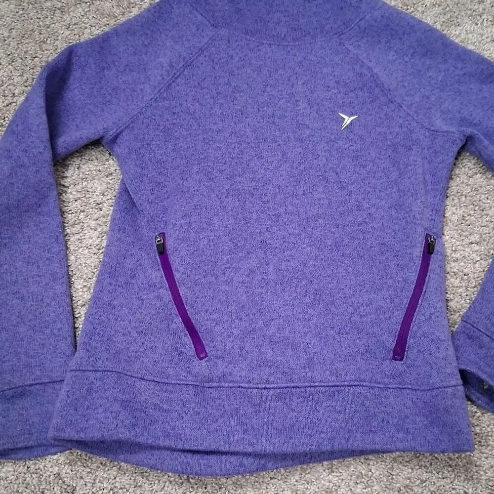 Old Navy Active Girls Purple Hoodie Sweatshirt Size M (8)